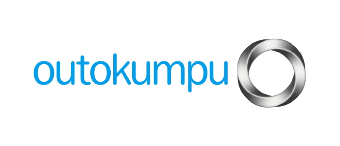 Das Bild zeigt das Logo der Firma outokumpo, ein Kunde der PEAG Personal