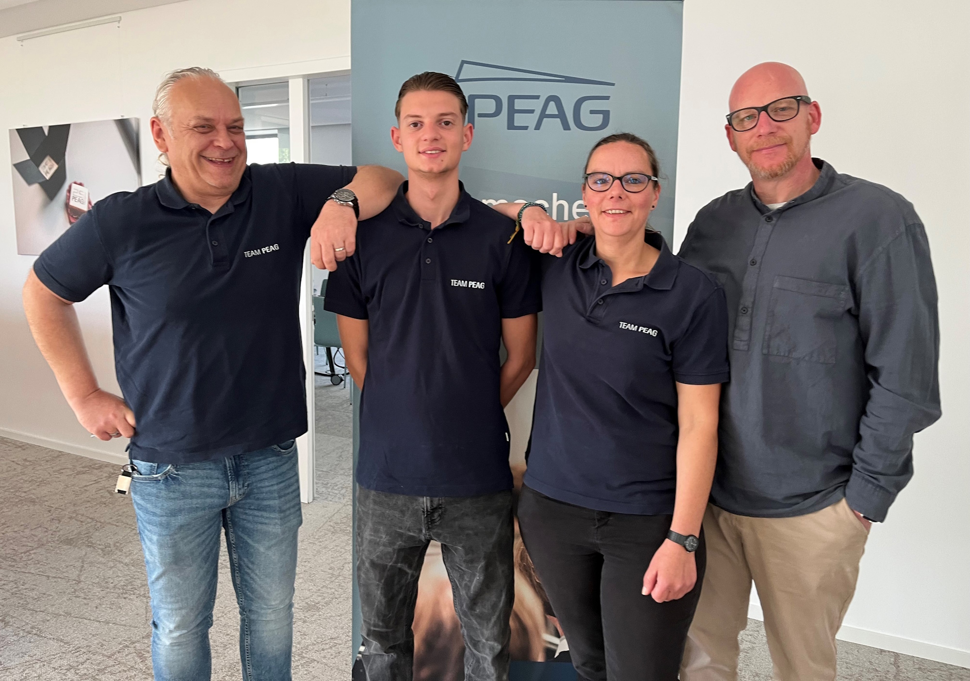 #TeamPEAG Dortmund: Detlef, Eduart, Franzi und Jens (von links)