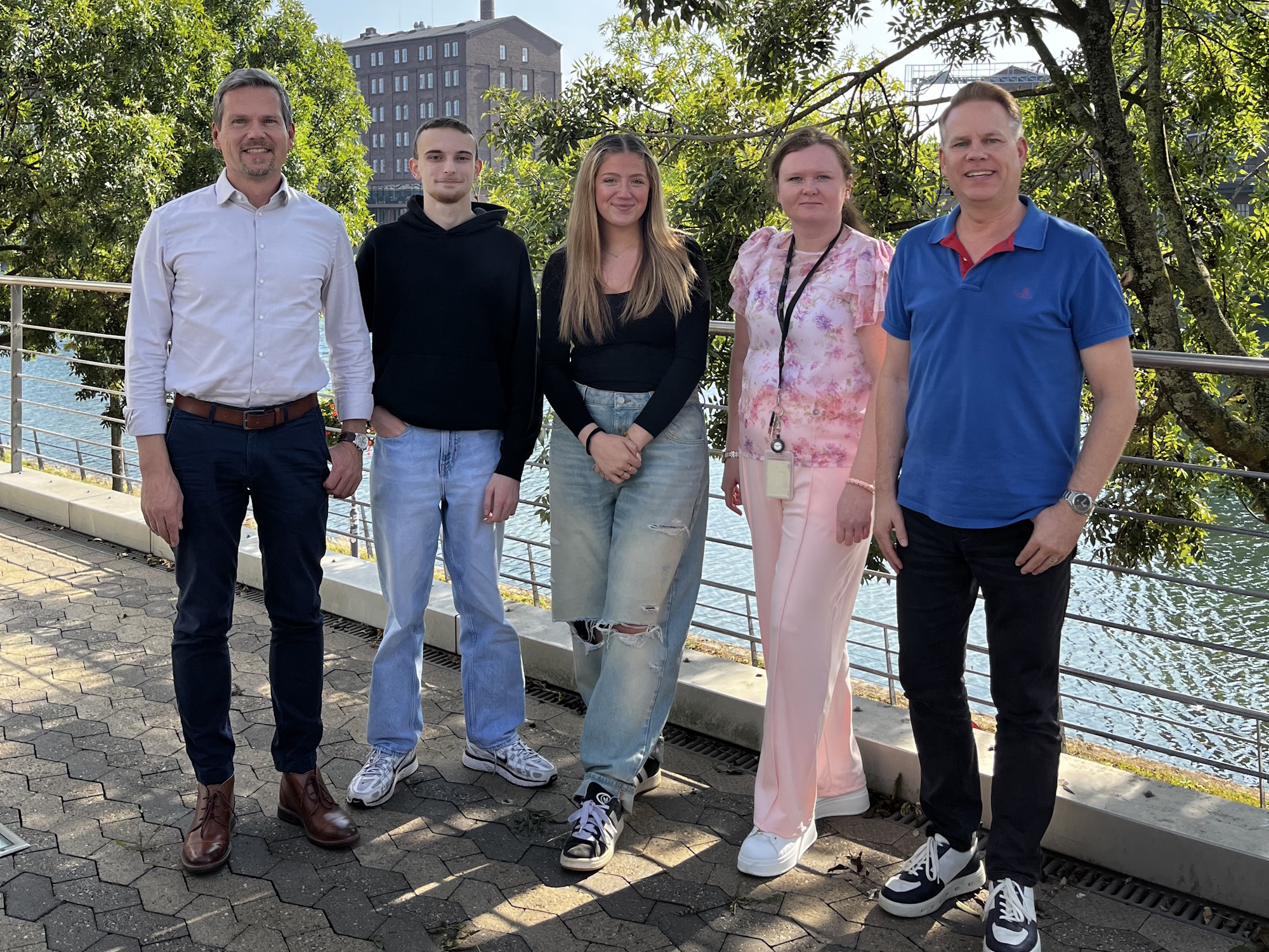 #TeamPEAG Duisburg (von links): Hans-Joachim, Ben Luca, Charlotte, Elvira und Raoul