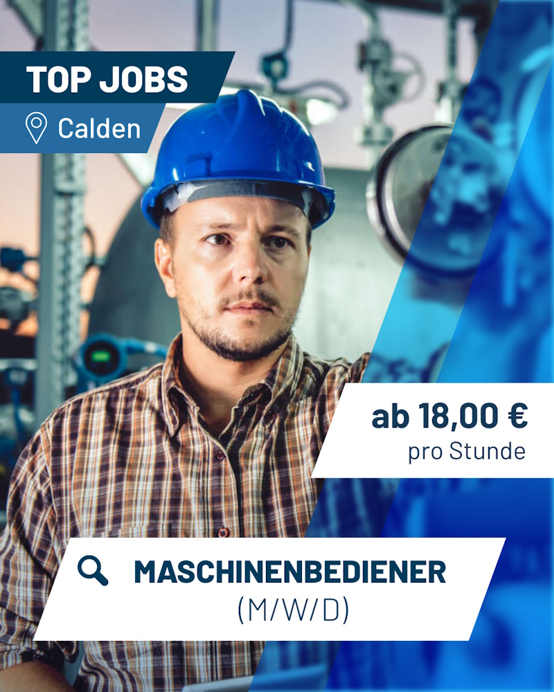 PEAG Personal sucht Maschinenbediener in Calden