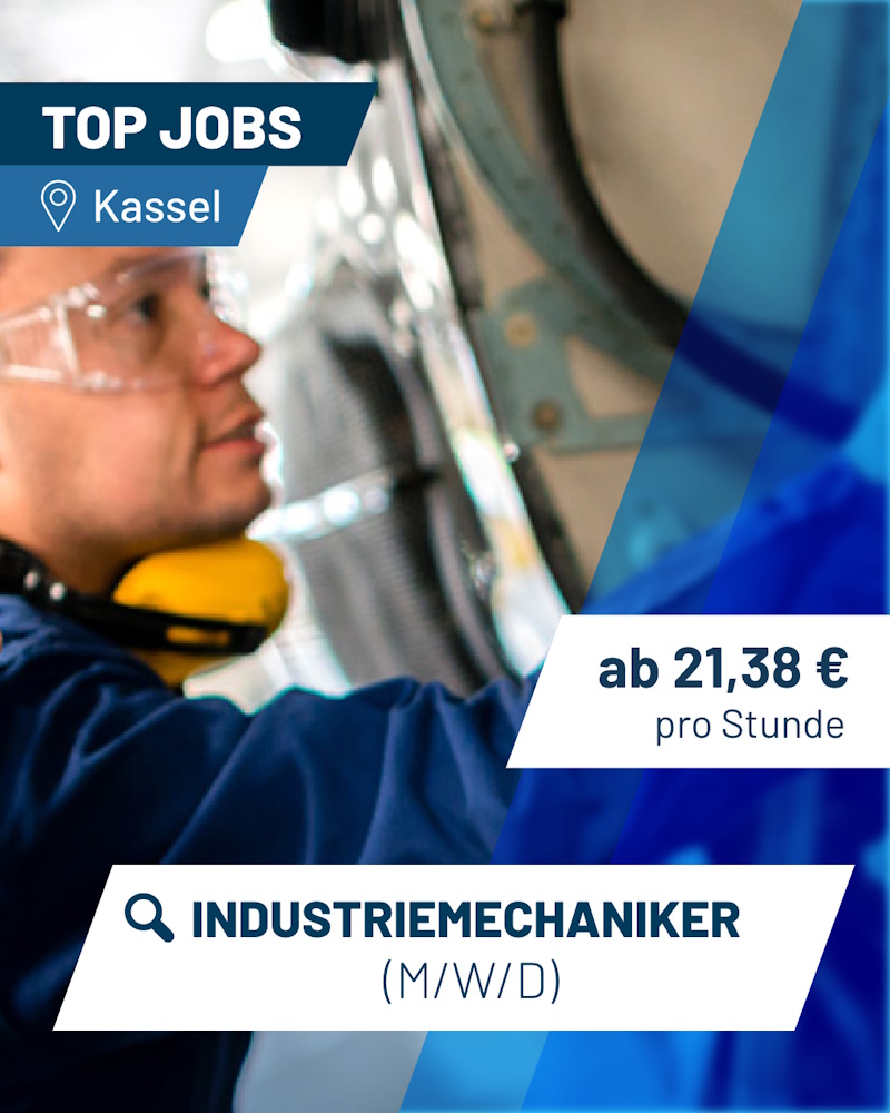 PEAG Personal sucht Industriemechaniker in Kassel