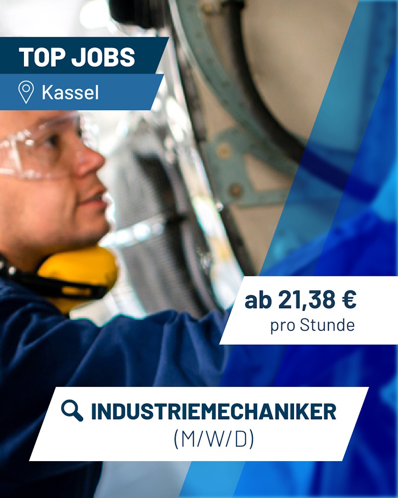 PEAG Personal sucht Industriemechaniker in Kassel