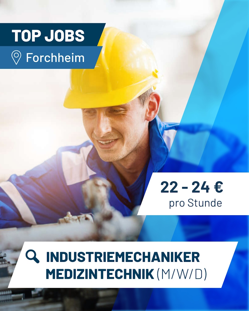 PEAG Personal Forchheim Industriemechaniker Medizintechnik